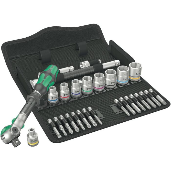 WERA Sada račne 3/8" Zyklop Speed Imperial, 29 dielna WERA Sada račne 3/8" Zyklop Speed Imperial, 29 dielna