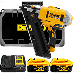 DEWALT 18V XR Aku dvojrýchlostná klincovačka 50-90 mm,2x 5,0 Ah