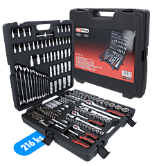 KS TOOLS Gola sada 1/4"+3/8"+1/2" - 216 - dielna