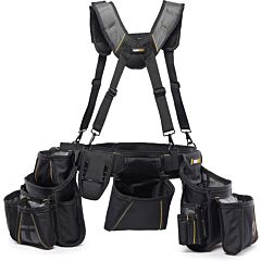 TOUGHBUILT Tesársky opasok s popruhmi na ramená s brašnami TB-301-6