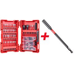 MILWAUKEE PromoSET Bity SHOCKWAVE IMPACT DUTY™70+Magnetický držiak bitov 152 mm