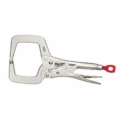 MILWAUKEE 11" Upínacie kliešte 280 mm TORQUE LOCK™ C tvar, zahrotené čeľuste