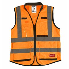 MILWAUKEE Reflexná vesta PREMIUM Hi-VISIBLE oranžová 2XL/3XL