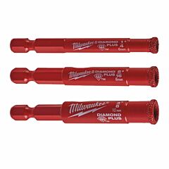 MILWAUKEE Sada 3ks vrtákov DIAMOND Plus™ - 3ks
