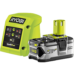 RYOBI 18V ONE+™ 4.0 Ah Akumulátor a nabíjačka