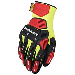 MECHANIX Bezpečnostné pracovné rukavice M-Pact® Knit Trieda CR3A3 - Hi-Viz