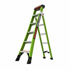 LittleGiant Sklolaminátový rebrík KING KOMBO™ INDUSTRIAL, 6 + 4 univerzálny kombinovaný