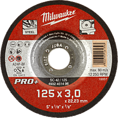 MILWAUKEE Rezný kotúč PRO+ SCS 42/125 × 3 mm