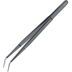 KNIPEX Pinzeta presná, zahnutá s vodiacim kolíkom