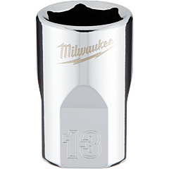 MILWAUKEE Nástrčný kľúč 3/8" - Hex 13 CHROME™