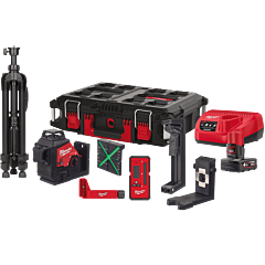 MILWAUKEE M12™ Zelený Laser s 3 rovinami a uhlom 360°