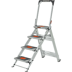 LittleGiant Hlikíkové schodíky SAFETY STEP™, 4-stupňový s madlom