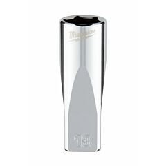 MILWAUKEE Nástrčný kľúč 1/4" - Hex 13 CHROME™ predĺžený