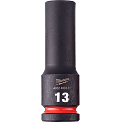 MILWAUKEE Nástrčný kľúč 1/2" - Hex 13 SHOCKWAVE™ predĺžený