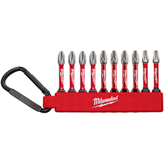 MILWAUKEE Sada bitov SHOCKWAVE™ 2 na karabíne 10 ks