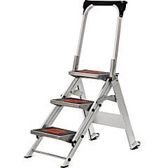LittleGiant Hlikíkové schodíky SAFETY STEP™, 3-stupňový s madlom