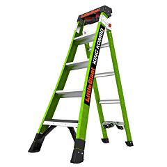 LittleGiant Sklolaminátový rebrík KING KOMBO™ INDUSTRIAL, 5 + 4 univerzálny kombinovaný
