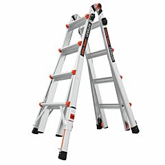 LittleGiant Hliníkový rebrík LEVELER™, 4 x 4 kĺbový výsuvný s výškovo nastaviteľnými noham