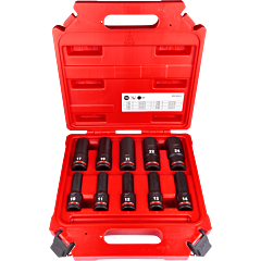 MILWAUKEE Sada nástrčných 1/2" kľúčov SHOCKWAVE™ - predĺžené 10 ks