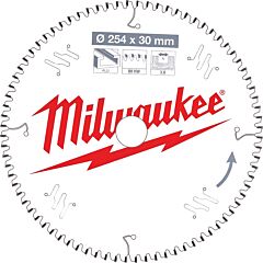 MILWAUKEE Pílový kotúč hliník 254X30X3.0X80TF NEG.