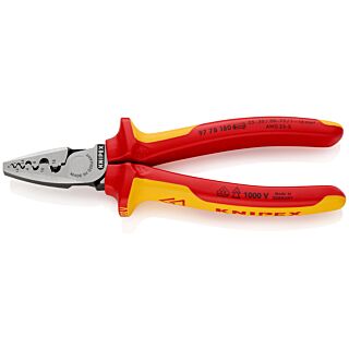 KNIPEX Kliešte lisovacie na koncové dutinky