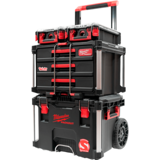 MILWAUKEE PACKOUT™ Sada boxov na náradie Compact3DRAWER™
