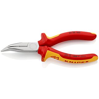 KNIPEX Kliešte pologuľaté s britmi