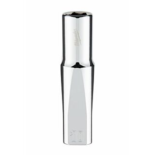 MILWAUKEE Nástrčný kľúč 3/8" - Hex 10 CHROME™ predĺžený