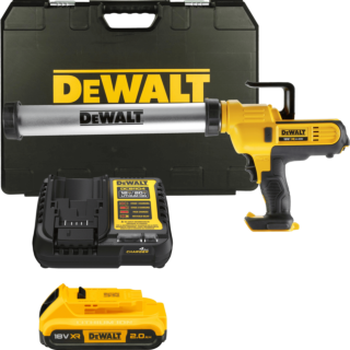 DEWALT 18V XR Aku vytláčacia pištoľ na kartuše a vrecká 300 - 600 ml, 1x 2,0 Ah