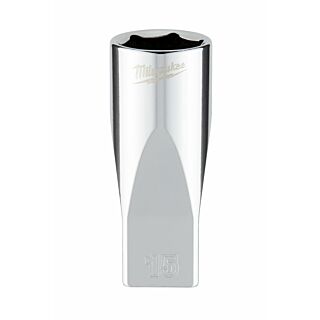 MILWAUKEE Nástrčný kľúč 1/4" - Hex 15 CHROME™ predĺžený