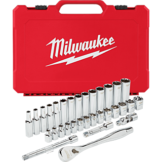 MILWAUKEE Sada račne 3/8˝ a nástrčných kľúčov Metric 32 ks