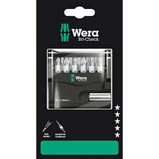 WERA Bit-Check sada bitov Metal 1 SB, 12 dielna