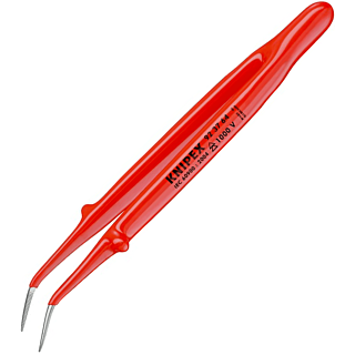 KNIPEX Pinzeta presná, zahnutá do 1000 V