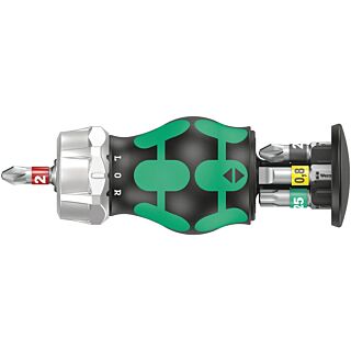 WERA Sada račnového držiaku bitiov Kraftform Kompakt Stubby RA 2, 6 dielna