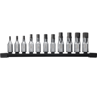 MILWAUKEE Sada nástrčných bitov HEX CHROME™ 3/8" 11 ks
