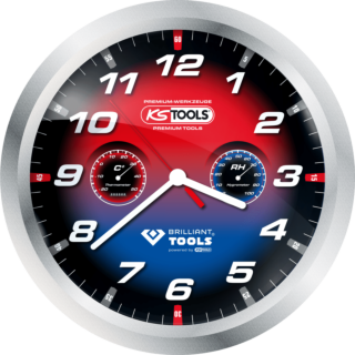 KS TOOLS Nástenné hodiny 40 cm