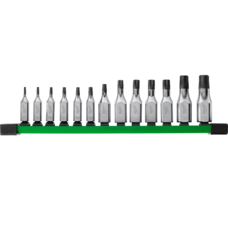 MILWAUKEE Sada nástrčných bitov TORX CHROME™ 1/4"+3/8" 13 ks