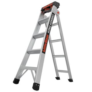LittleGiant Hliníkový rebrík KING KOMBO™ PROFESSIONAL, 5 + 4 univerzálny kombinovaný