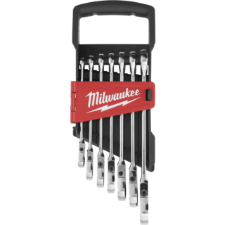 MILWAUKEE Sada kombinovaných račňových kľúčov MAXBITE™ s kĺbom metric 7 ks