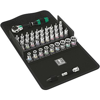 WERA Sada račne 1/4" Zyklop Speed s pridrž. funkciou, 42 dielna
