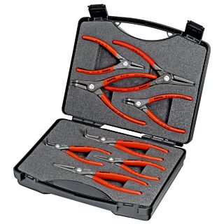 KNIPEX Kliešte na poistné krúžky "SRZ" - precízne, sada v kufríku