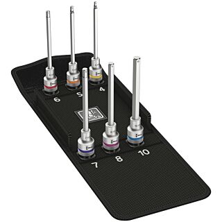 WERA Sada nástrčných kľúčov s bitom Hex Plus 1/2", 6 dielna