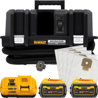 DEWALT 54V XR FLEXVOLT™ Aku vysávač TSTAK triedy M + diaľkové ovládanie, 2x 6,0 Ah