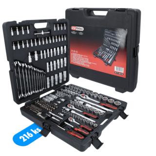 KS TOOLS Gola sada 1/4"+3/8"+1/2" - 216 - dielna