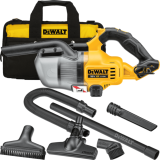 DEWALT 18V XR Aku prenosný vysávač s príslušenstvom s filtračnou triedou L, bez aku