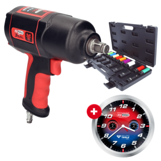 KS TOOLS 1/2" Pneu rázový uťahovák TheDEVIL - Promo KIT