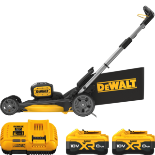 DEWALT 2x 18V XR Aku kosačka na trávu bez pojazdu 53 cm, 2x 8,0 Ah