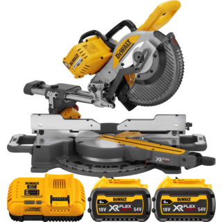 DEWALT 54V XR FLEXVOLT™ Aku pokosová píla, kotúč 250 x 30 mm, 2x 6,0 Ah