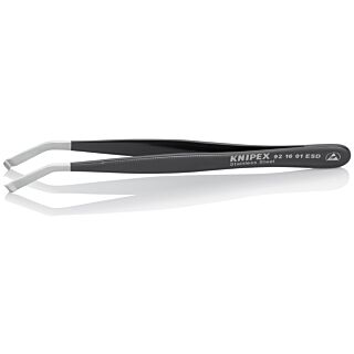 KNIPEX Pinzeta polohovacia ESD nerezová