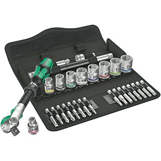 WERA Sada račne 3/8" Zyklop Speed, 29 dielna